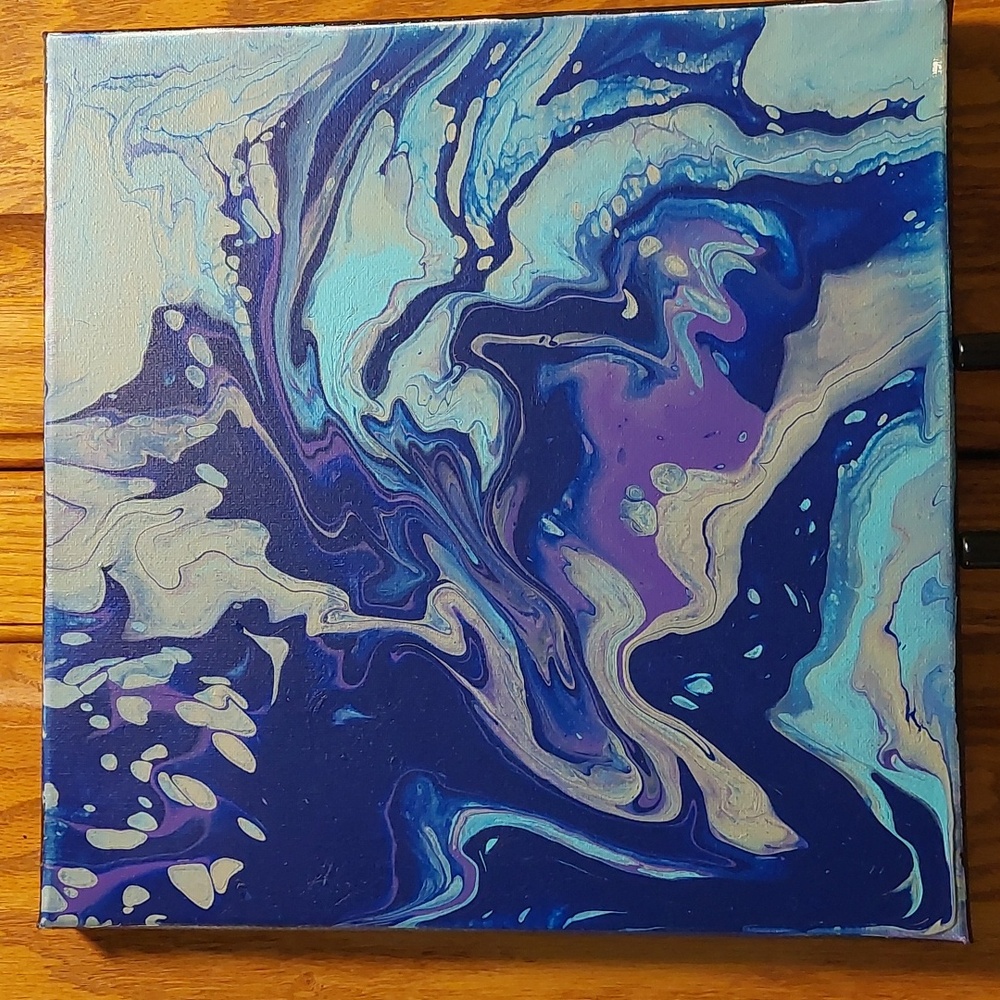 12x12 acrylic pour canvas